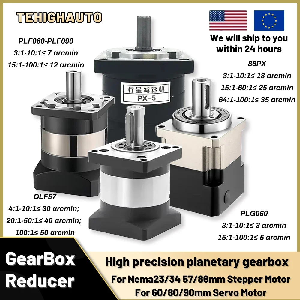 Planetary Gearbox Reducer Nema 23 34 - 6.35/8/11/14Mm Giriş Planet Redüktör Yüksek Hassasiyetli