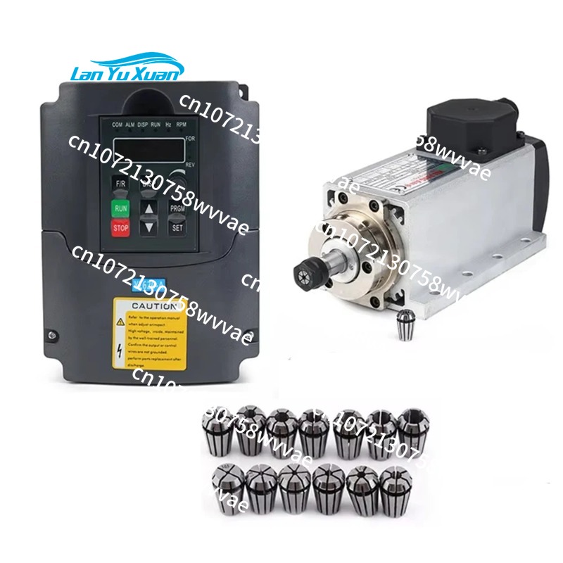 Air Cooled 1.5Kw Spindle Motor Inverter 110V - 1.5KW 110V CNC Hava Soğutmalı Mil