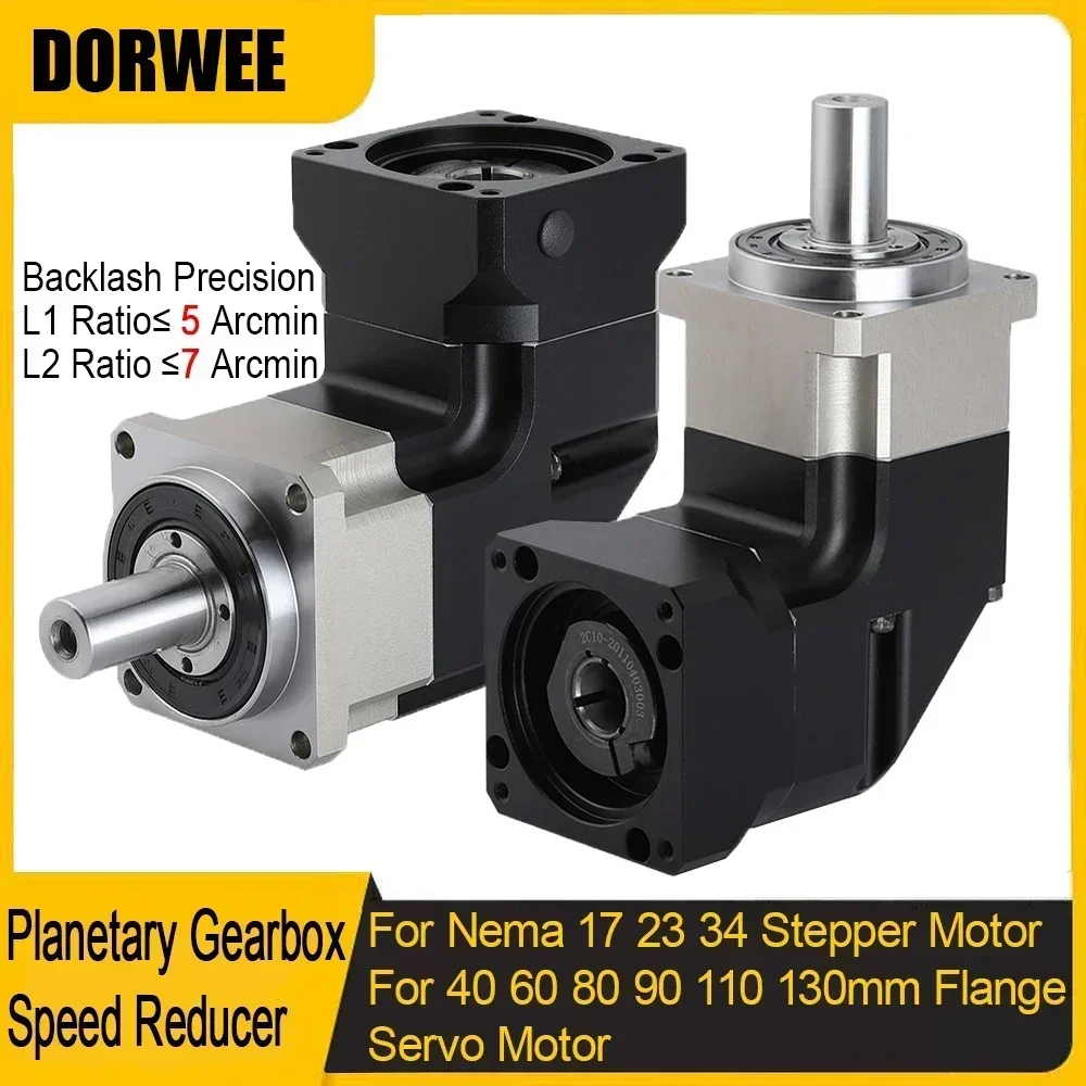 Planetary Gearbox Reducer Nema 23 34 - 90 Derece Redüktör Helisel Dişli Sağ