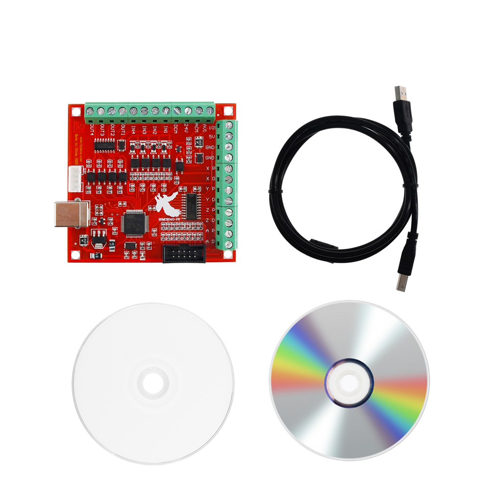 Mach3 Usb Cnc Controller 4 Axis 100Khz - Breakout Board CNC USB MACH3 4