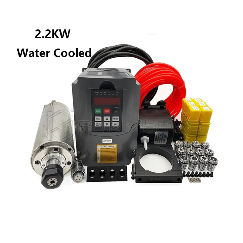 Er20 Collet Chuck Spindle Motor 220V - Yüksek Kaliteli 2.2KW 220V/110V Su Soğutmalı