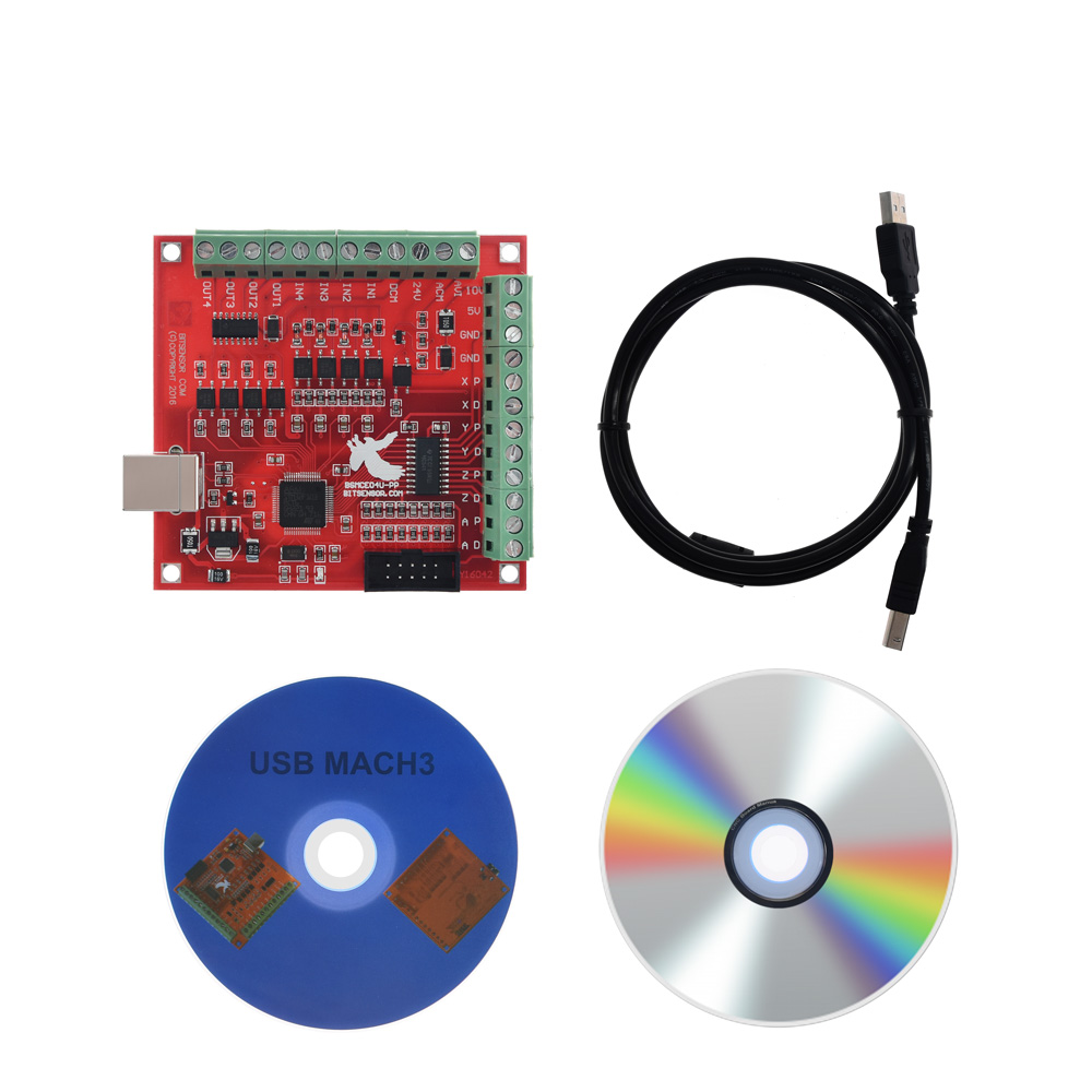 Mach3 Usb Cnc Controller 4 Axis 100Khz - Breakout Board CNC USB MACH3 4