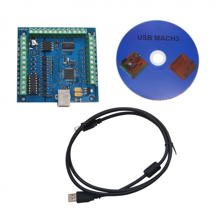 Mach3 Usb Cnc Controller 4 Axis 100Khz - MACH3 4 Eksenli USB CNC Kontrol