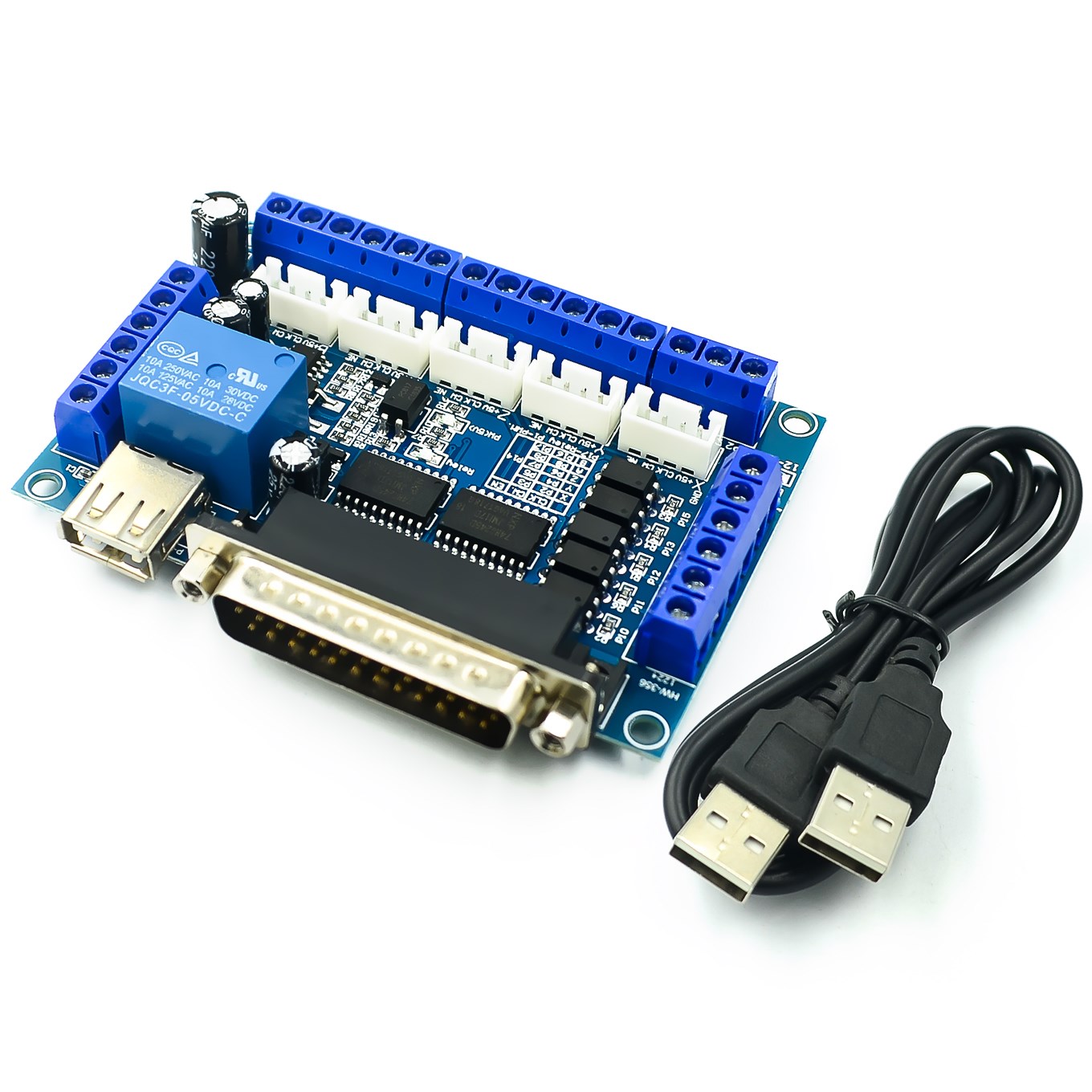 5 Axis Cnc Breakout Board Interface Mach3 - Step Motor Sürücüsü için Yükseltilmiş 5