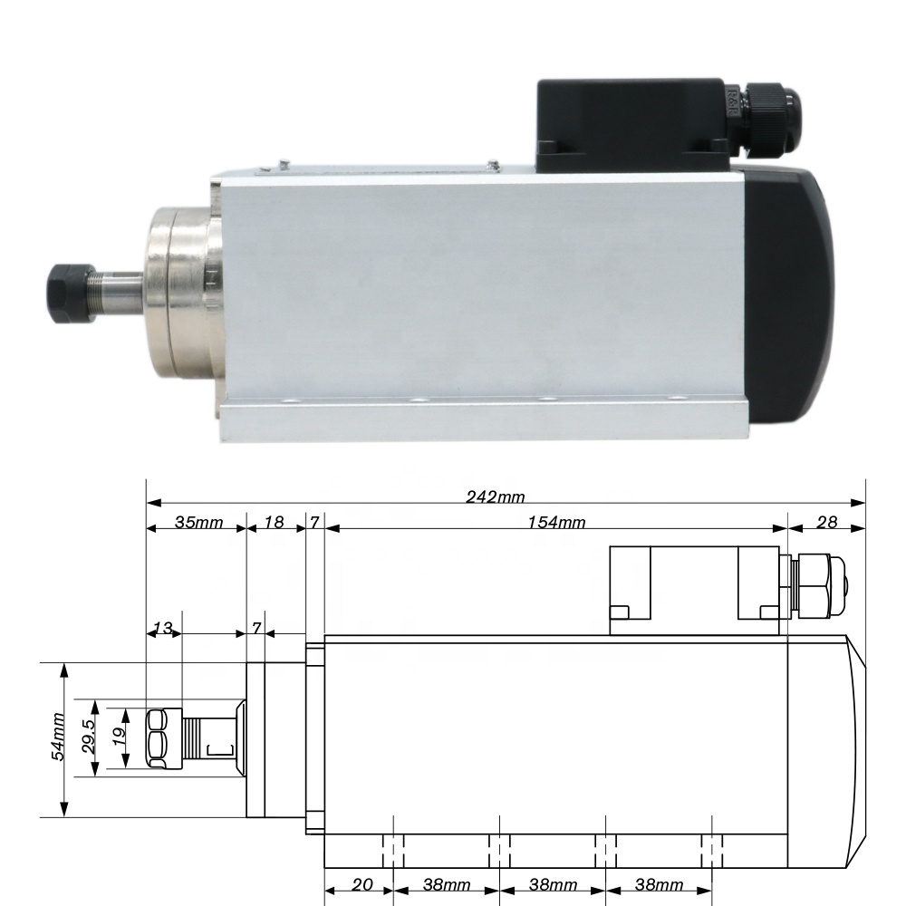 1.5kw Flaş Hava Soğutmalı Spin - Air Cooled 1.5Kw Spindle Motor Inverter 110V incelemesi ve fiyatı
