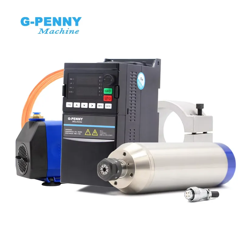 G-Penny 2.2kw ER20 D80 12000rp - 2.2Kw Water Cooled Spindle Kit Vfd incelemesi ve fiyatı