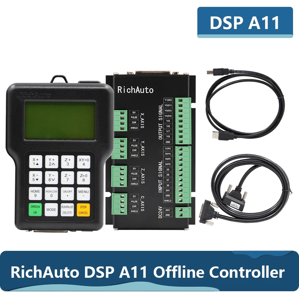 RichAuto DSP A11 CNC denetleyi - Richauto A11 Dsp Controller 3 Axis incelemesi ve fiyatı