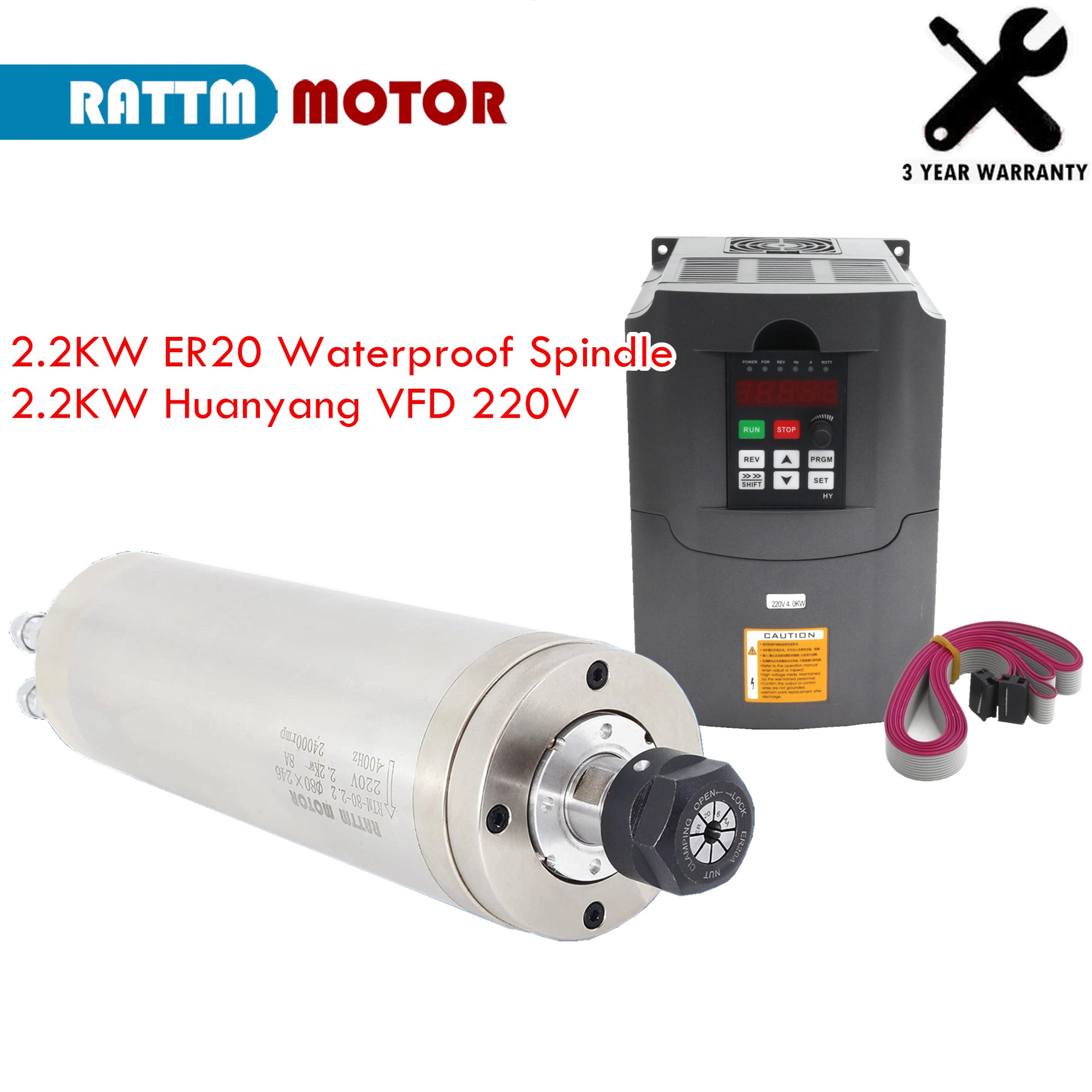 Su geçirmez Su Soğutmalı CNC m - 2.2Kw Water Cooled Spindle Kit Vfd incelemesi ve fiyatı