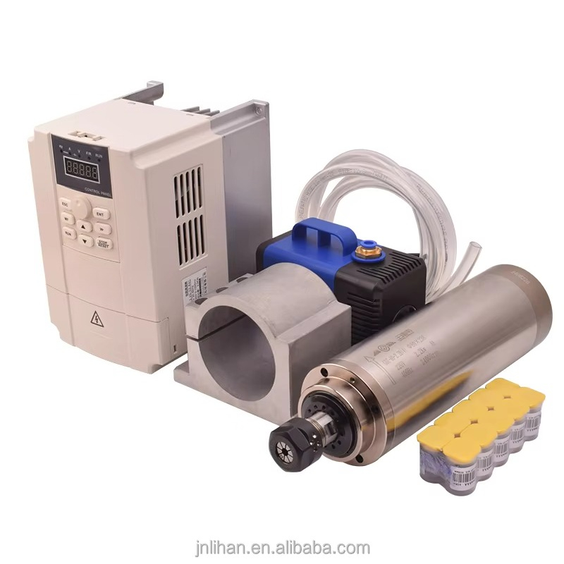 2.2KW 220V Su Soğutmalı Takım  - 2.2Kw Water Cooled Spindle Kit Vfd incelemesi ve fiyatı